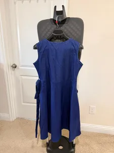 Sleeveless blue denim dress for sale